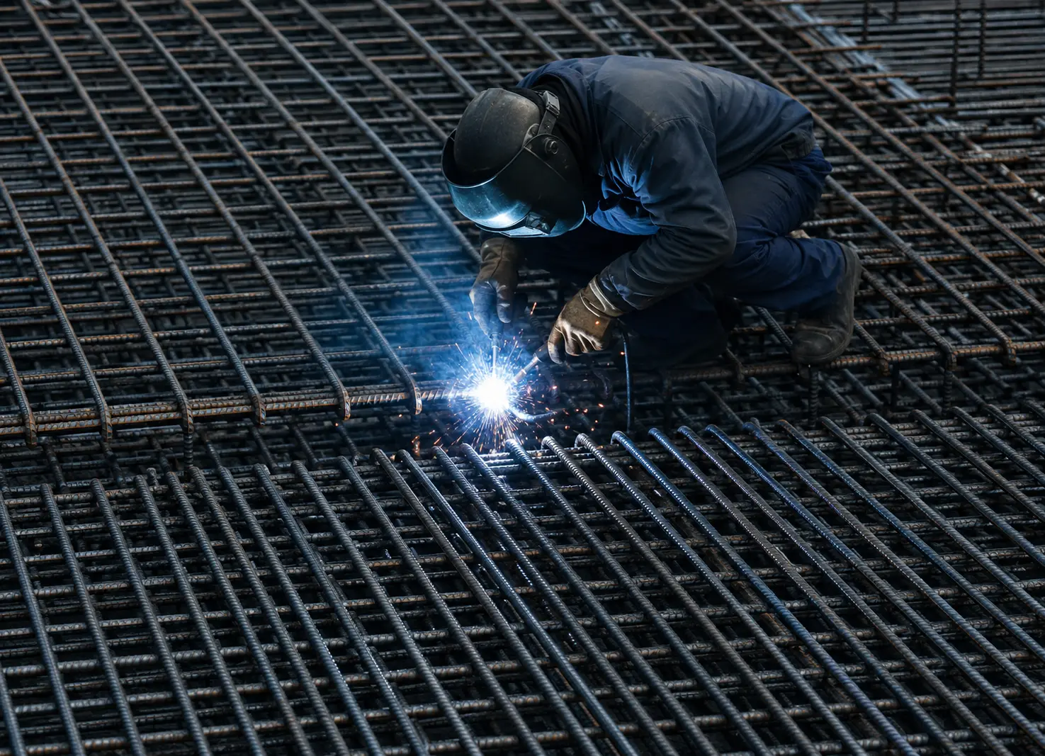 Betonstahlschweißen nach DIN EN ISO 17660 in der Fertigung von H&H Eisen-Müller in Fellbach
